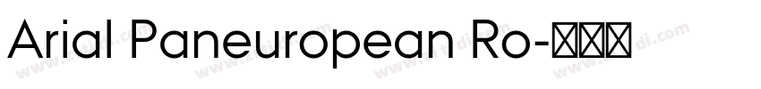Arial Paneuropean Ro字体转换